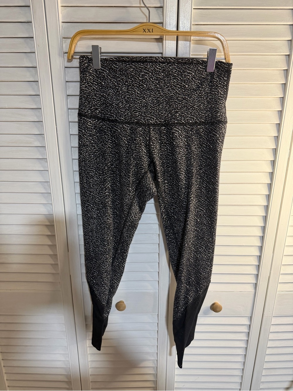 lululemon athletica Black & White Speckled High-Rise Leggings